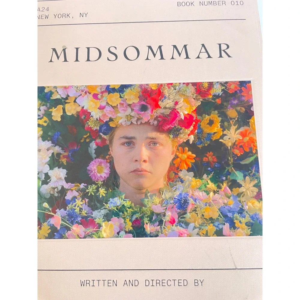 A24 Midsommar Screenplay Book Ari Aster Pink HC Collector Edition Book 010